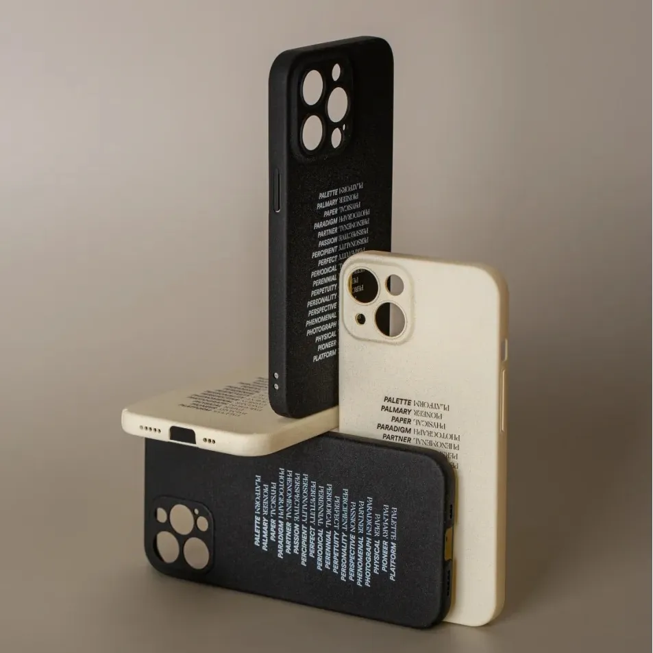 Apple couple phone case with silicone matte texture