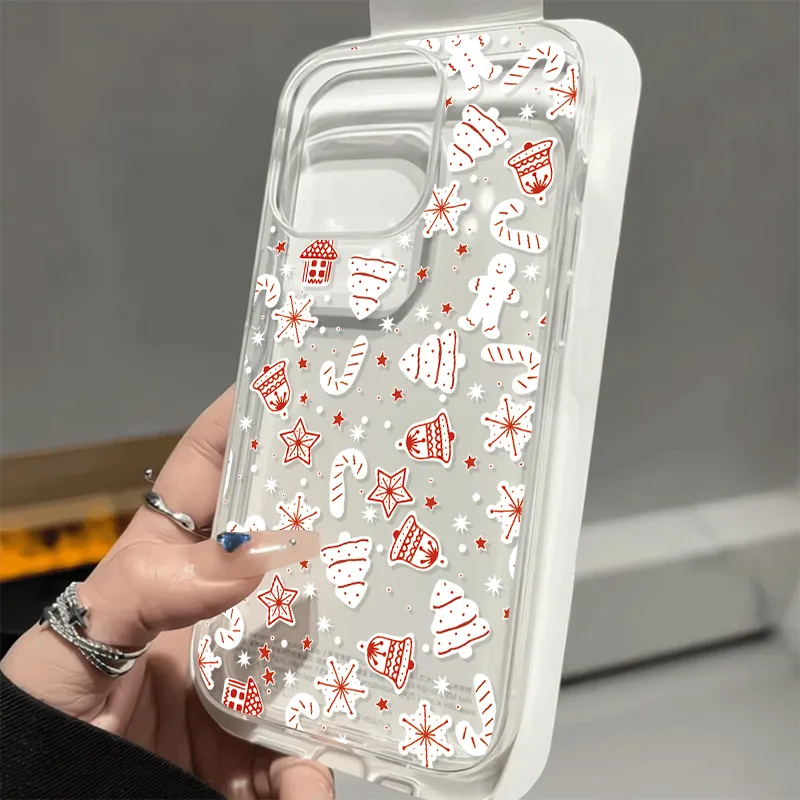 Cartoon Glitter Christmas Tree Full-Cover Phone Case