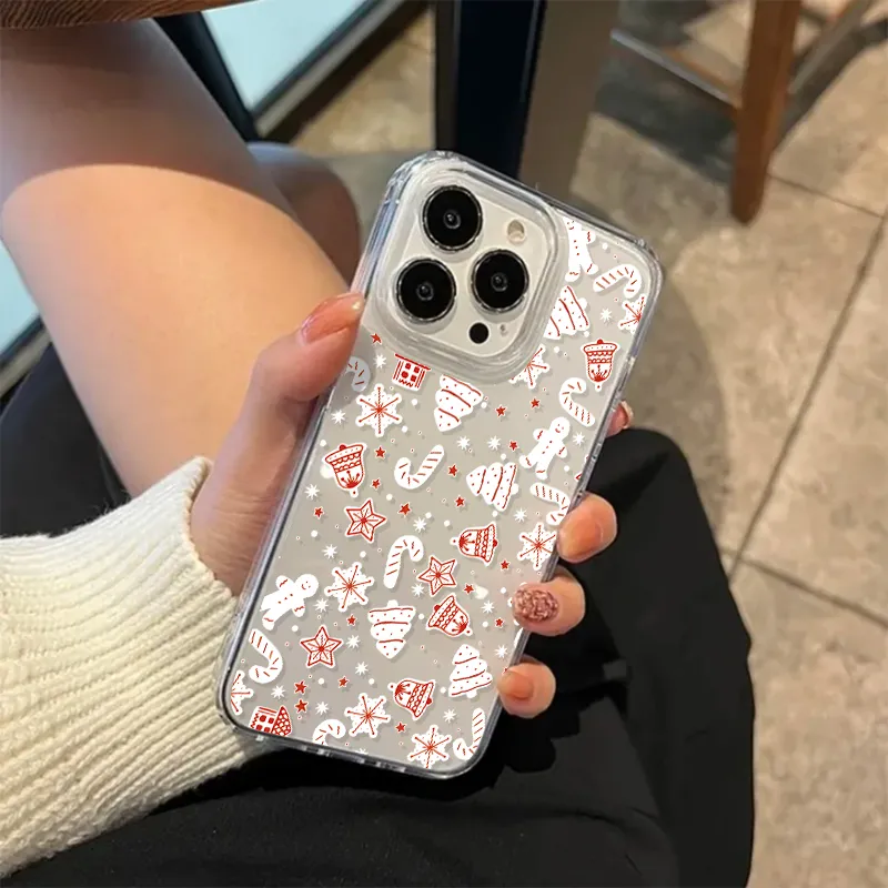 Cartoon Glitter Christmas Tree Full-Cover Phone Case