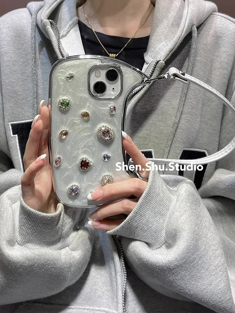 3D Colored Diamond Phone Case Bag