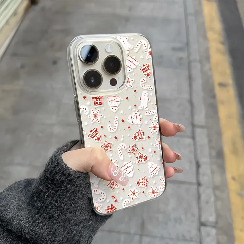 Cartoon Glitter Christmas Tree Full-Cover Phone Case