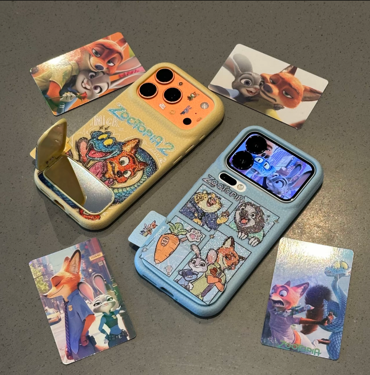 3D Leather Cartoon Phone Case