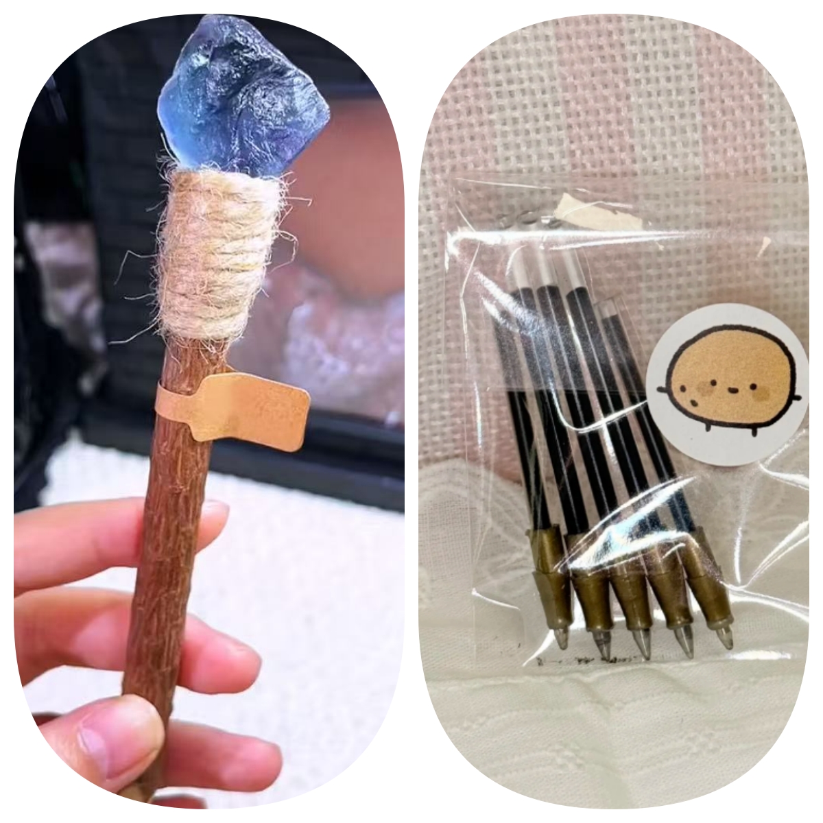 Handcrafted Aquamarine Lucky Crystal Pen