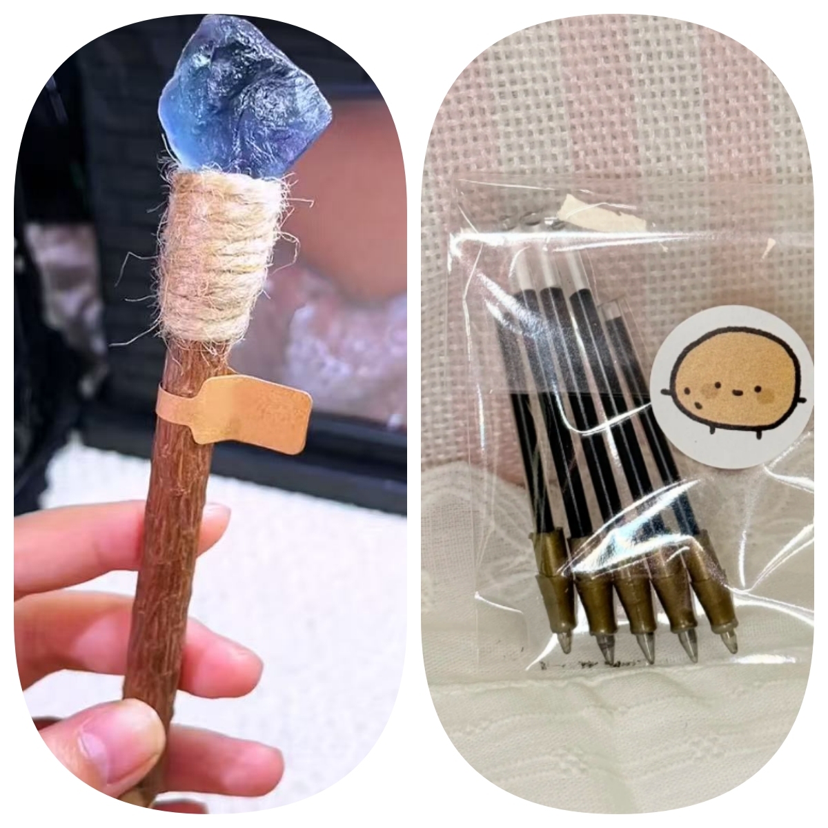 Handcrafted Aquamarine Lucky Crystal Pen