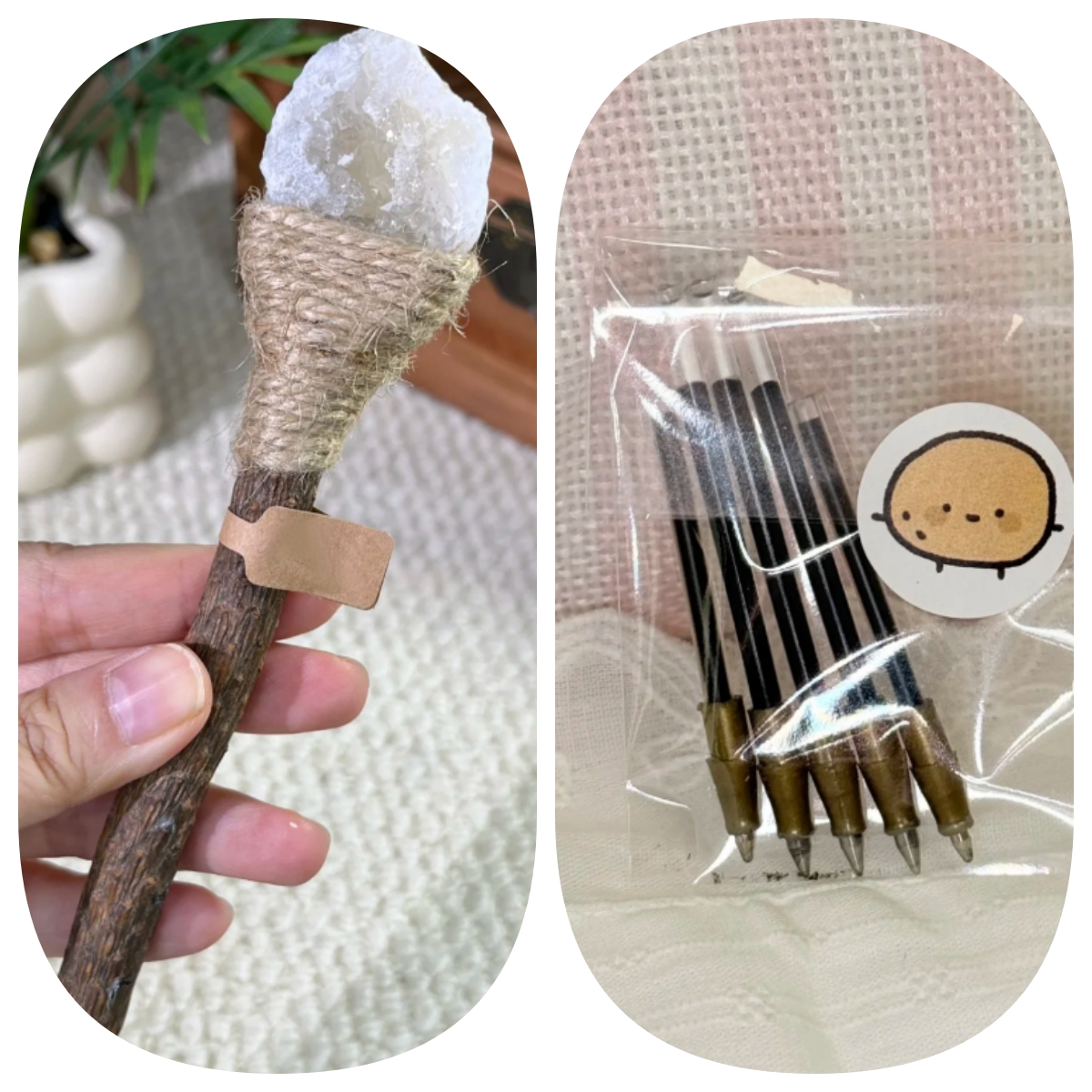 Handcrafted Aquamarine Lucky Crystal Pen