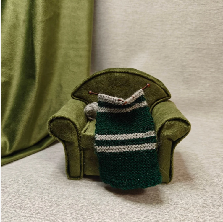 Handcrafted Magical Academy Sofa Fridge Magnet