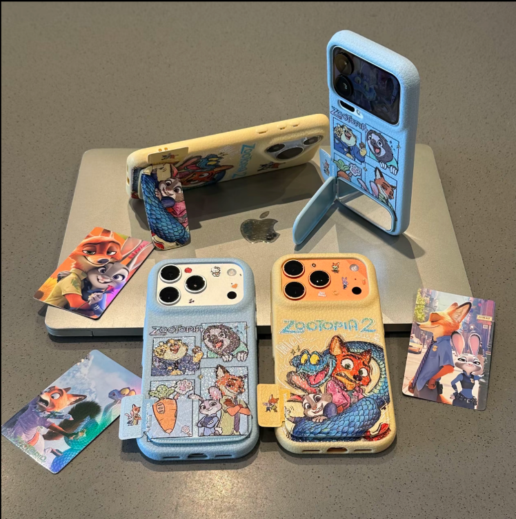 3D Leather Cartoon Phone Case