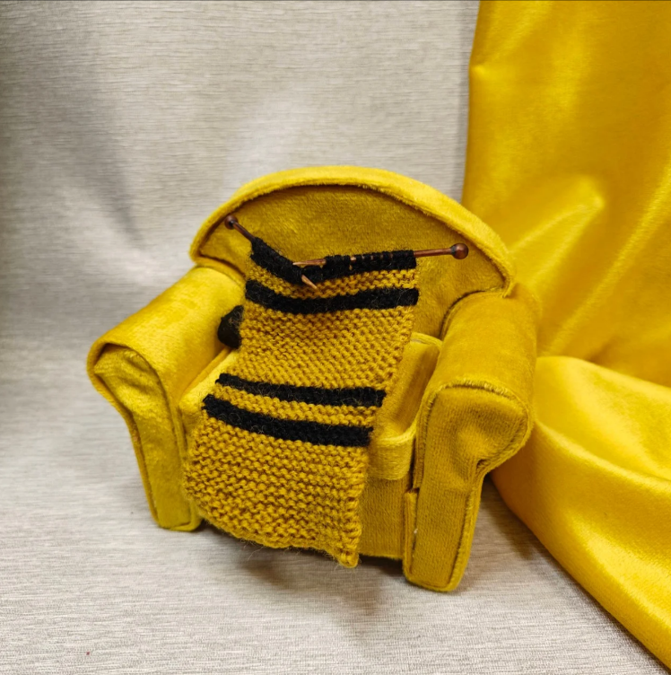 Handcrafted Magical Academy Sofa Fridge Magnet