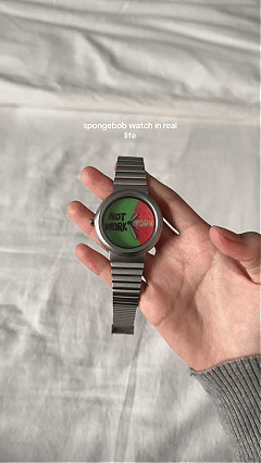 Work / Not Work Funny Novelty Quartz Watch