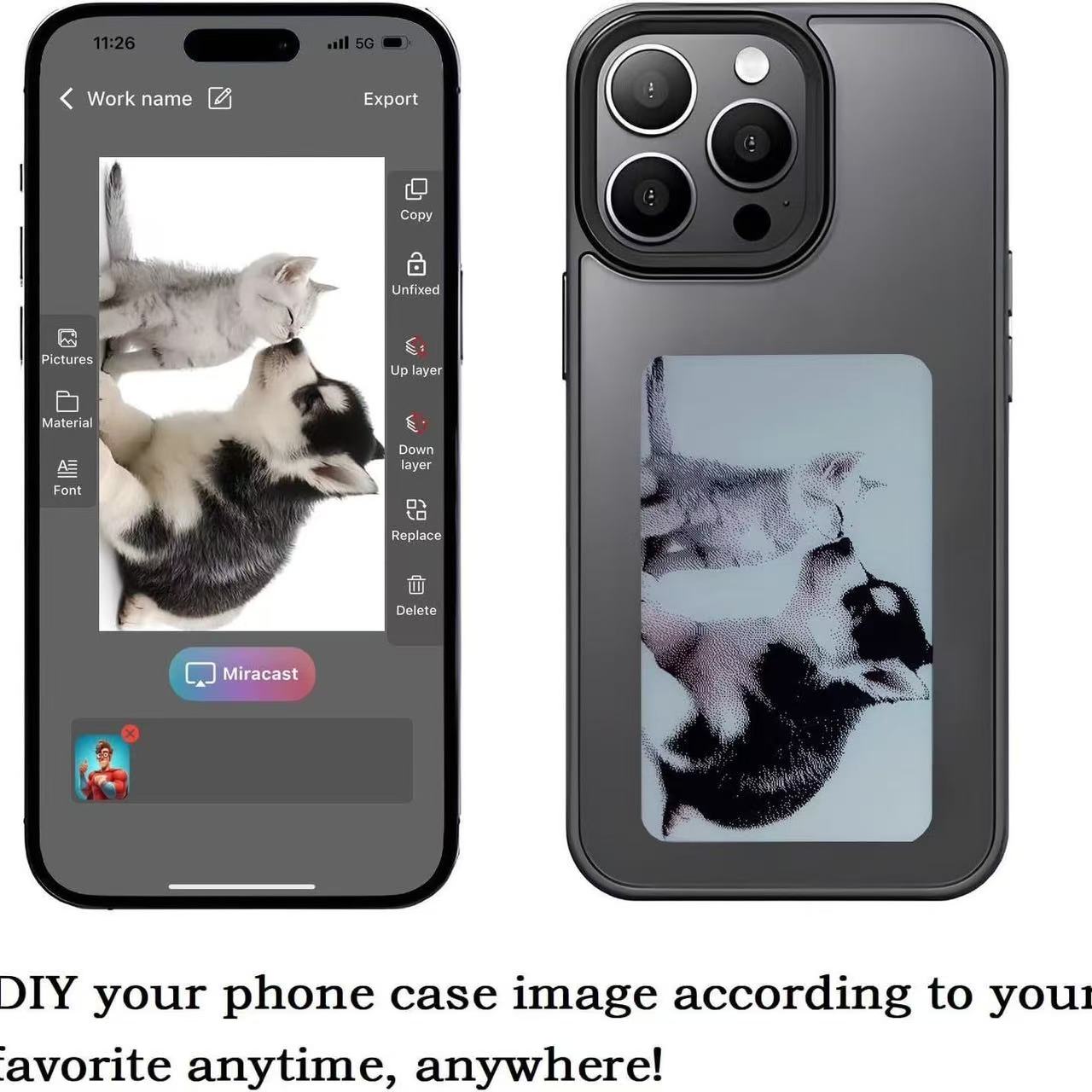 NFC Ink Screen Phone Case