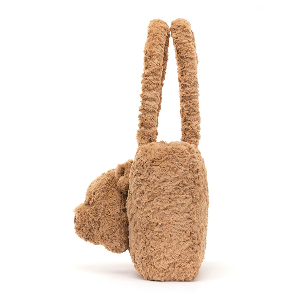 Brown Plush Bear Tote Bag