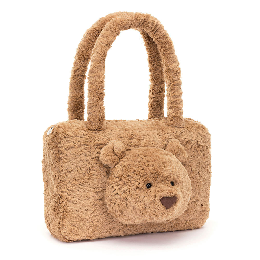 Brown Plush Bear Tote Bag