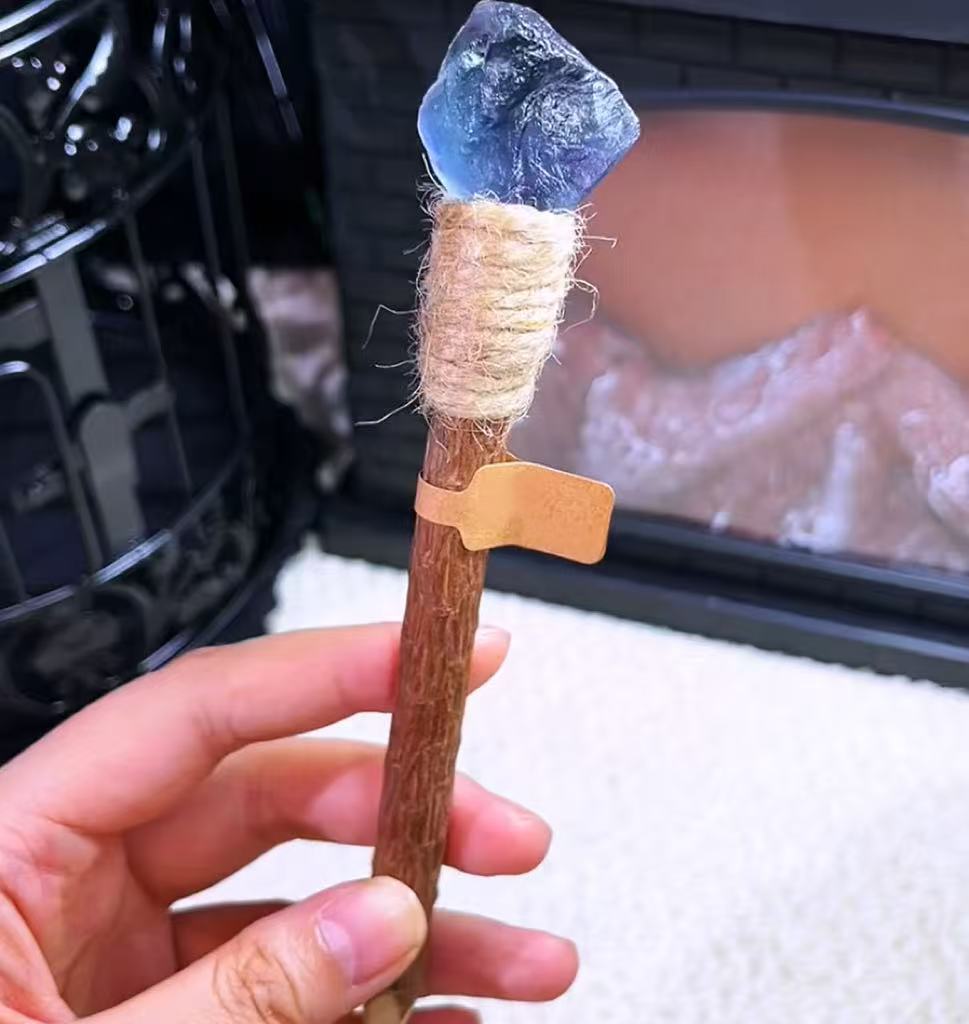 Handcrafted Aquamarine Lucky Crystal Pen