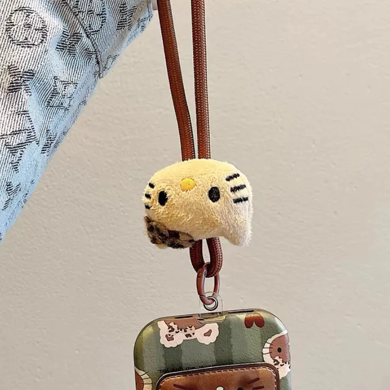 Greenish brown kitty ins style full coverage phone case