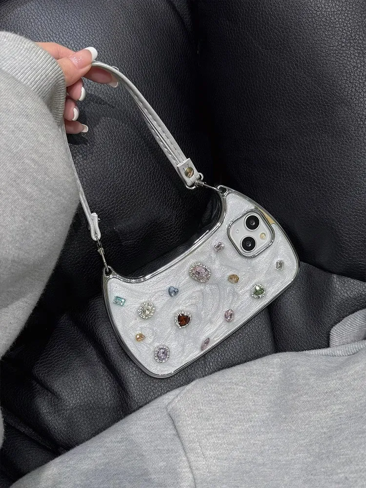3D Colored Diamond Phone Case Bag