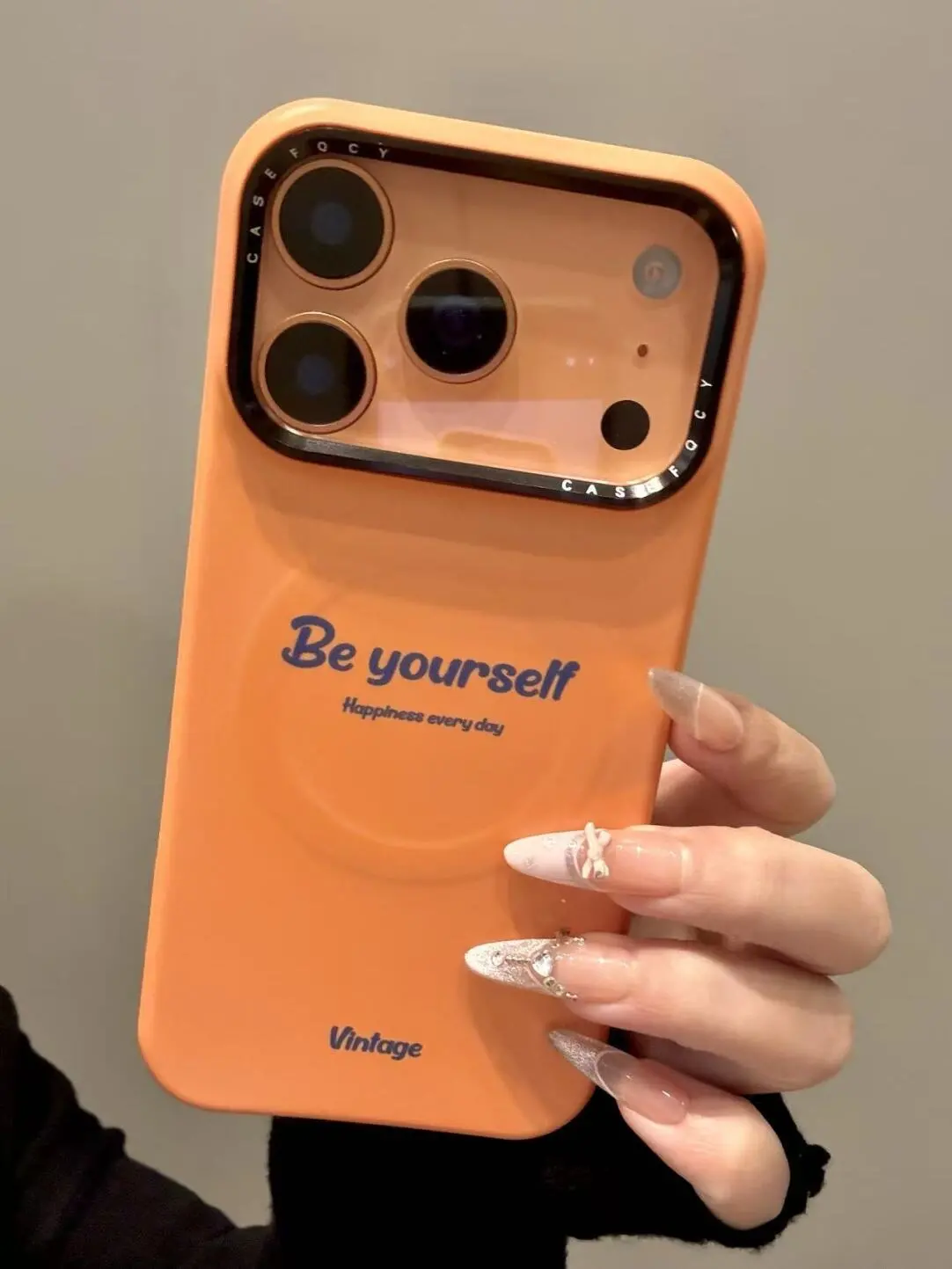 Orange film phone case