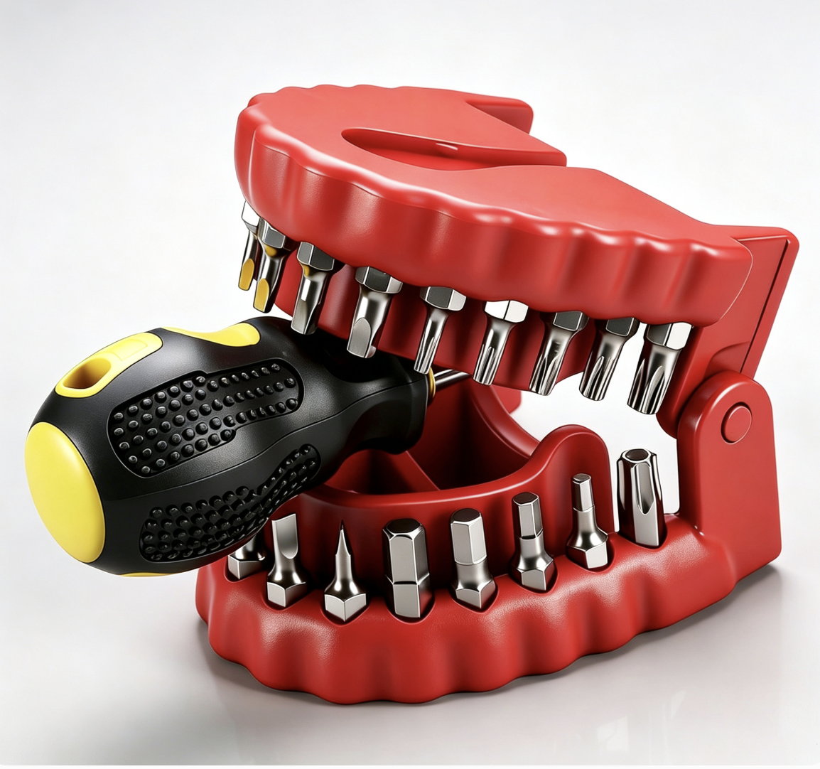 Novelty Denture Teeth Multi-bit Screwdriver Set
