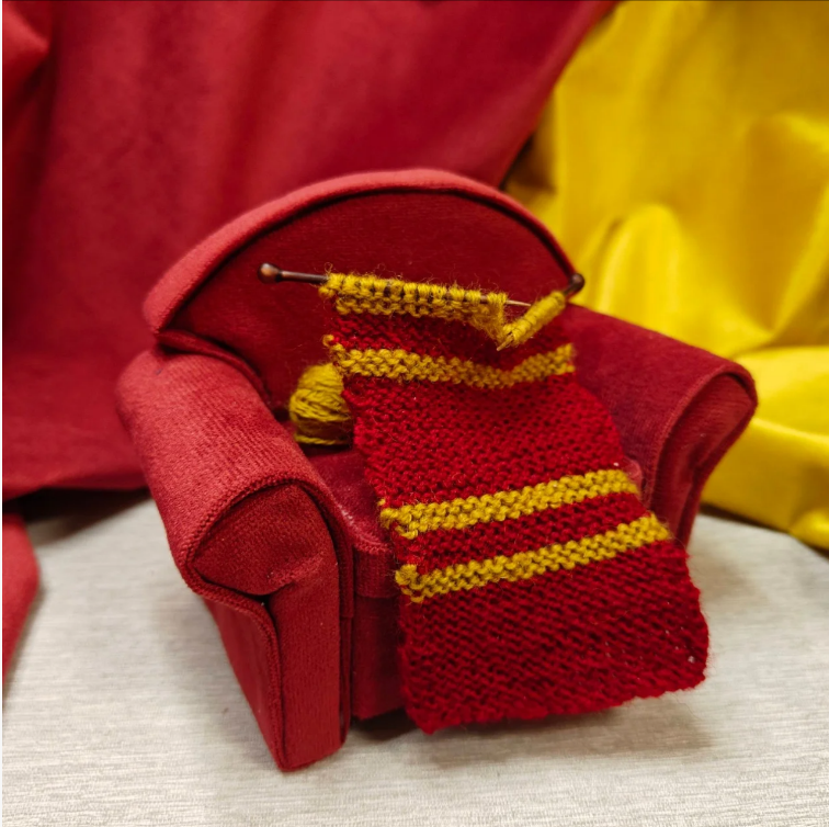 Handcrafted Magical Academy Sofa Fridge Magnet