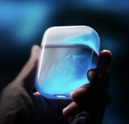 Creative Sand-Flow Glow-in-the-Dark Airpods Case