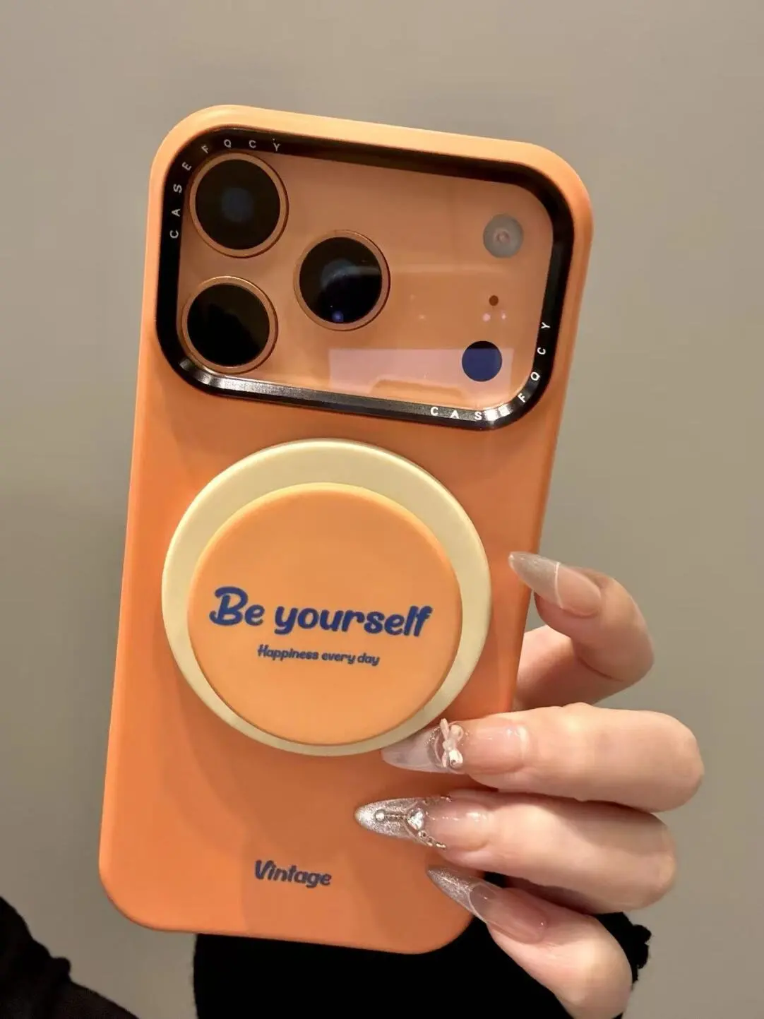 Orange film phone case