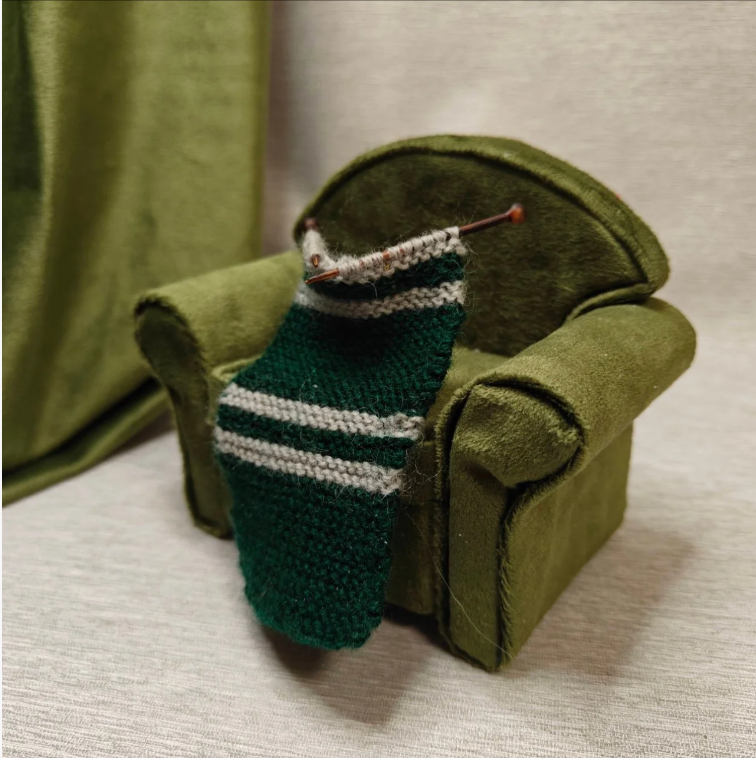 Handcrafted Magical Academy Sofa Fridge Magnet