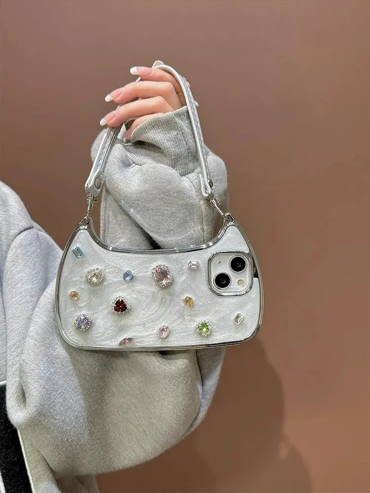 3D Colored Diamond Phone Case Bag