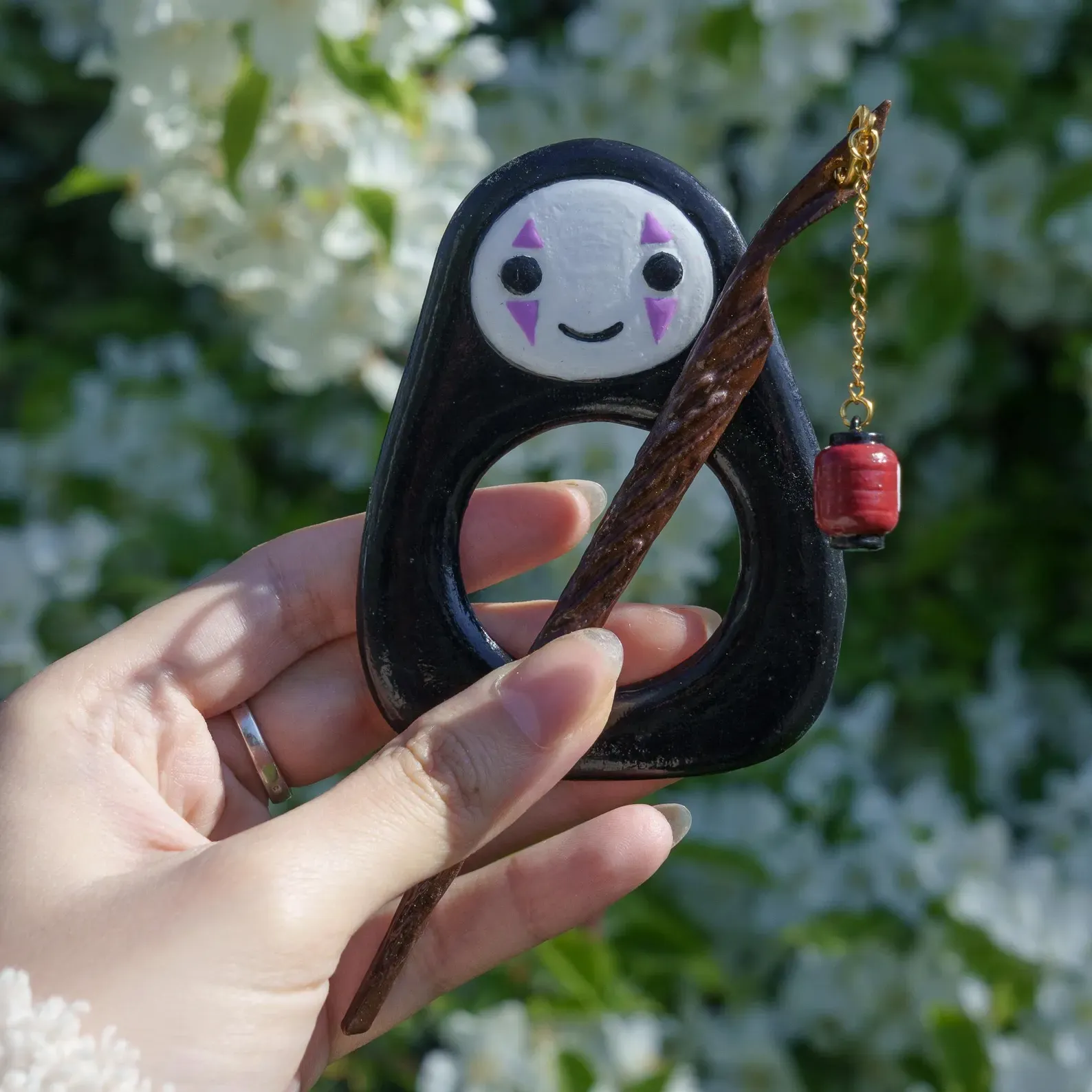 Calcifer Flame Inspired Hair Stick Barrette
