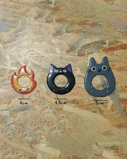 Calcifer Flame Inspired Hair Stick Barrette