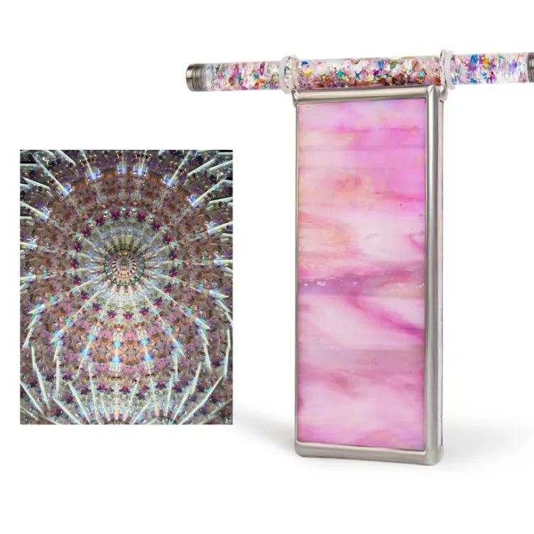 Ocean Pearl Shell Glass Prism Kaleidoscope