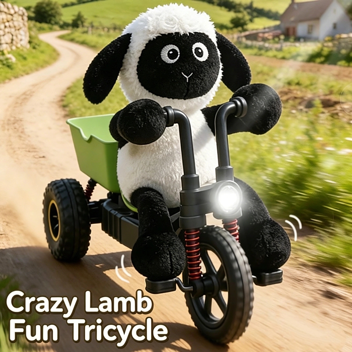 Crazy Sheep Fun Electric Remote-Control Tricycle