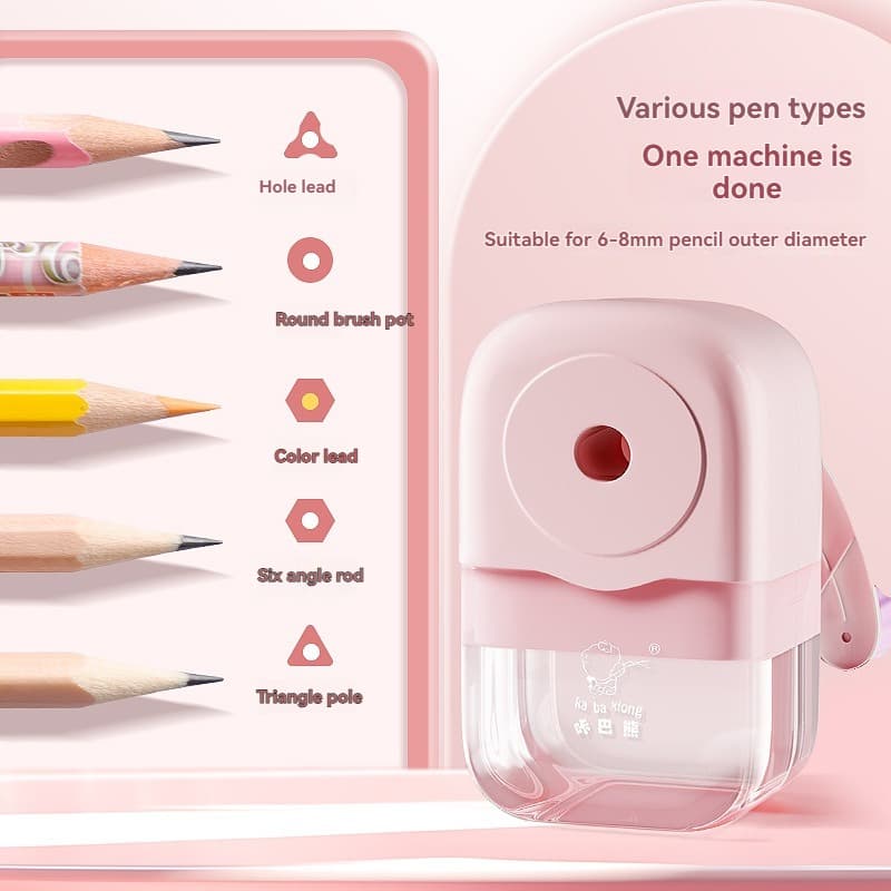 Bear Hand-Cranked Pencil Sharpener - No Lag for Students