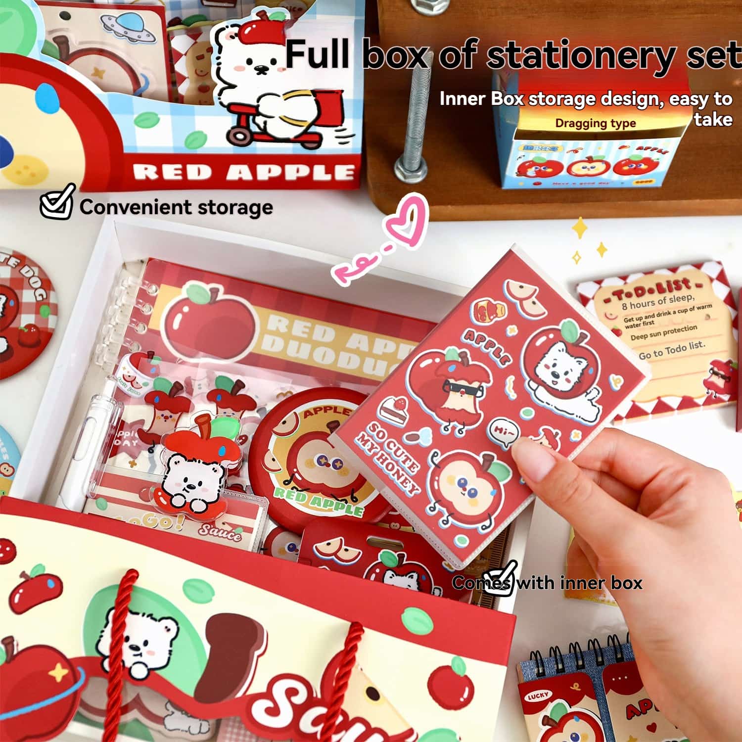 Apple Duoduo Stationery Gift Set - Back to School Supplies