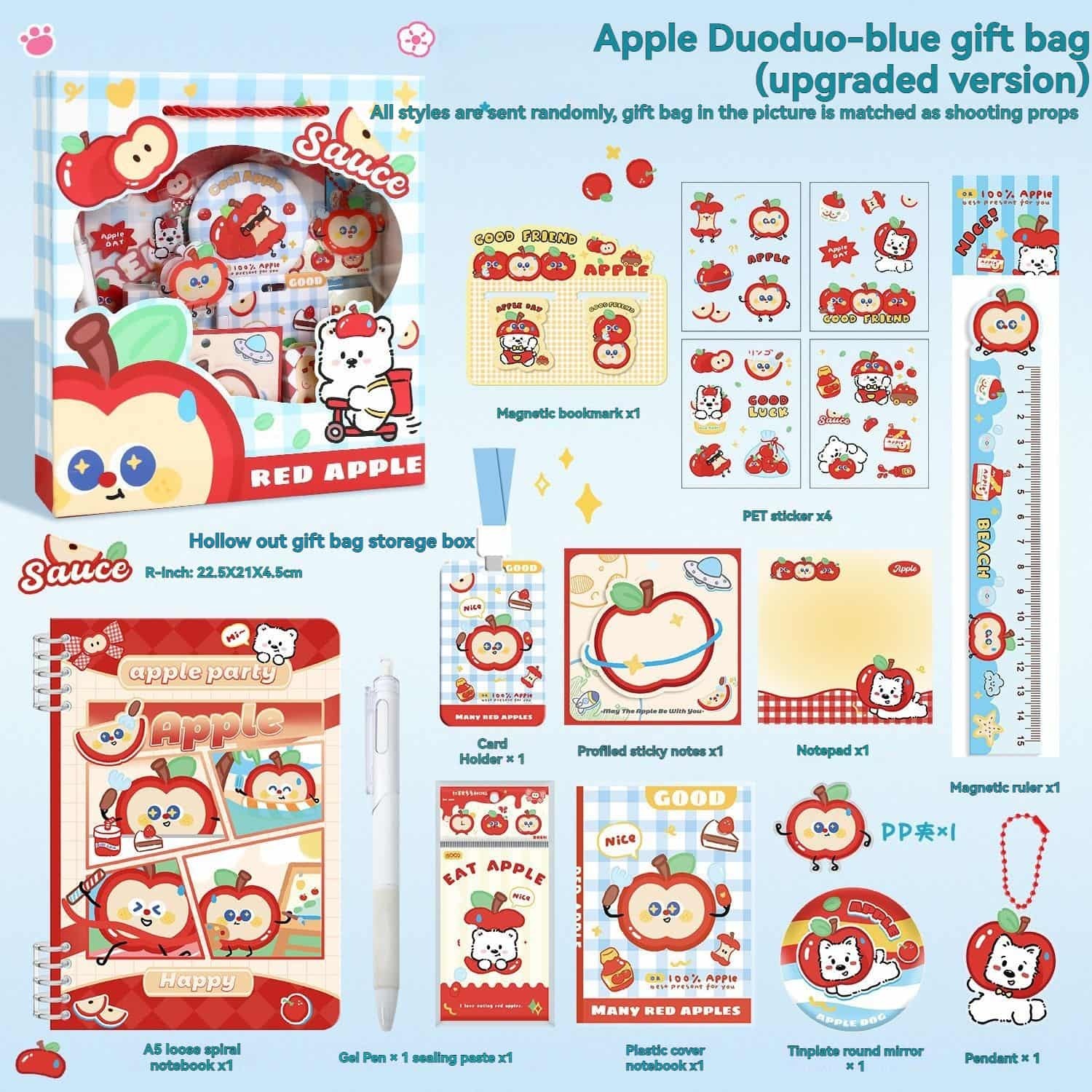 Apple Duoduo Stationery Gift Set - Back to School Supplies