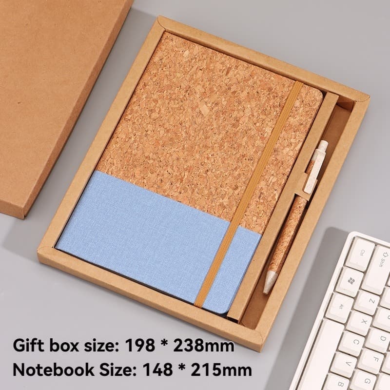 Eco-Friendly Cork A5 Notebook - Office Study Gift Box