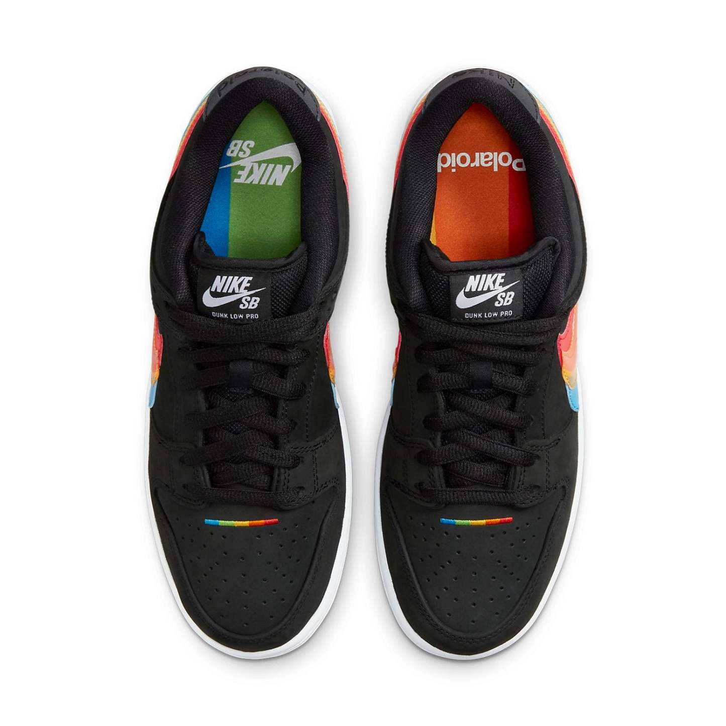 Polaroid x nike SB Skateboard Dunk Low 'Black White Red' DH7722-001