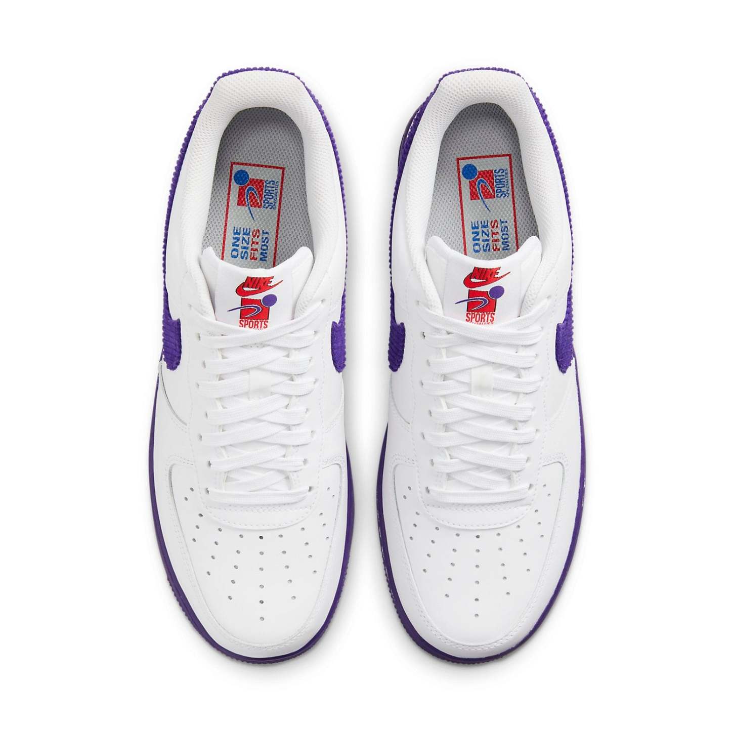 nitthhke Air Force 1 '07 LV8 EMB 'White Court Purple' DB0264-100