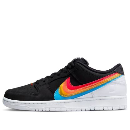 Polaroid x nike SB Skateboard Dunk Low 'Black White Red' DH7722-001