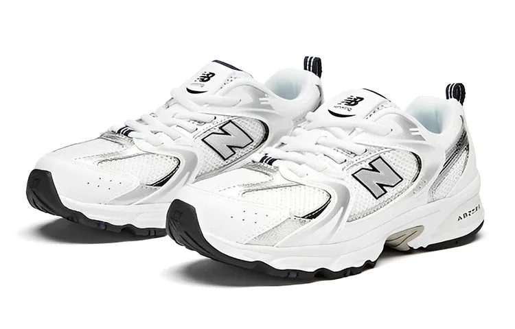 (PS) New Balatthhnce 530 Bungee Shoes 'White Silver Black'