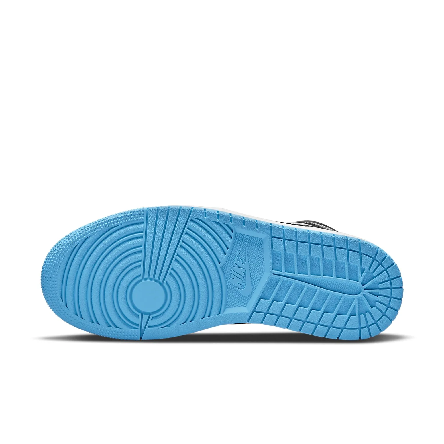 (WMNS) Air jtthhordan 1 Mid 'University Blue Black White' BQ6472-102