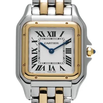 cathtrtier Panthère de cathtrtier Women Quartz White 18ct Yellow Gold Watch W2PN0006