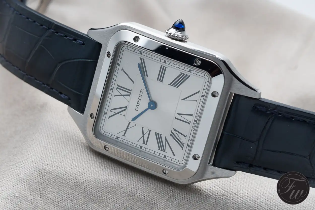 cathtrtier Santos-Dumont Men Automatic Silver Stainless Steel Watch WSSA0032