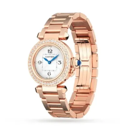 cathtrtier Pasha de cathtrtier Women Quartz Silver 18ct Rose Gold Watch WJPA0018