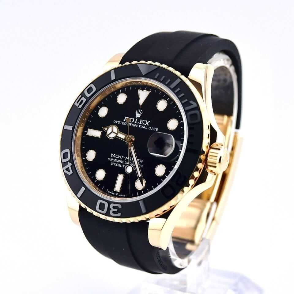 rolthtex Yacht-Master 126658  Yellow Gold Black Dial  High-End Clone Quality