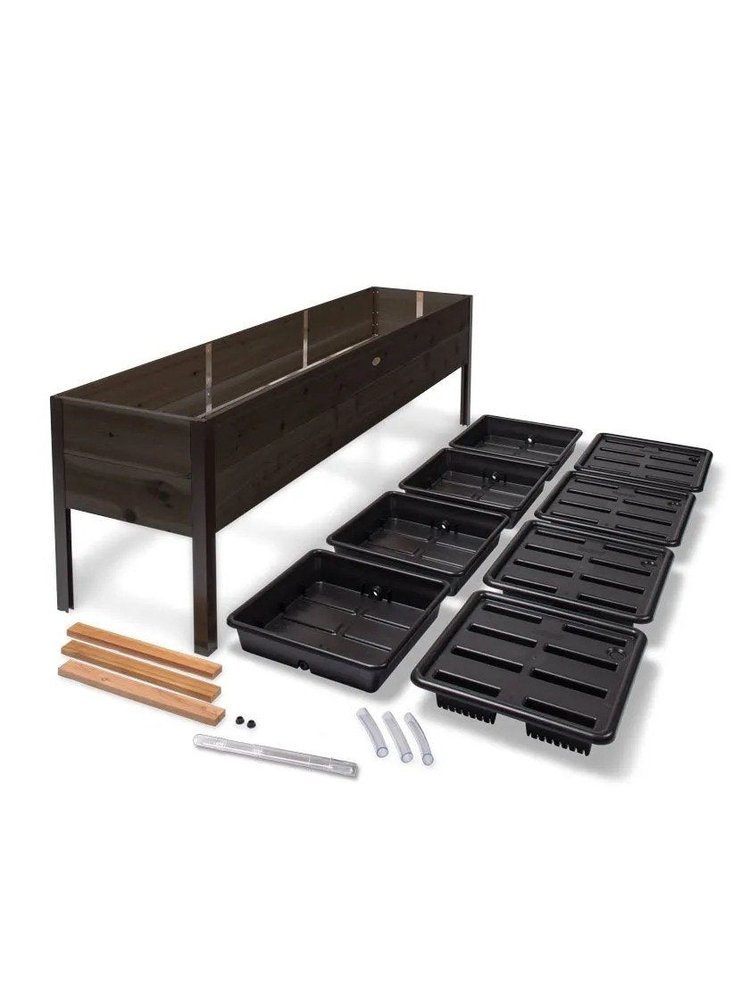 Self-Watering Eco-Stained Elevated Planter Box