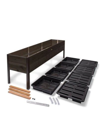 Self-Watering Eco-Stained Elevated Planter Box