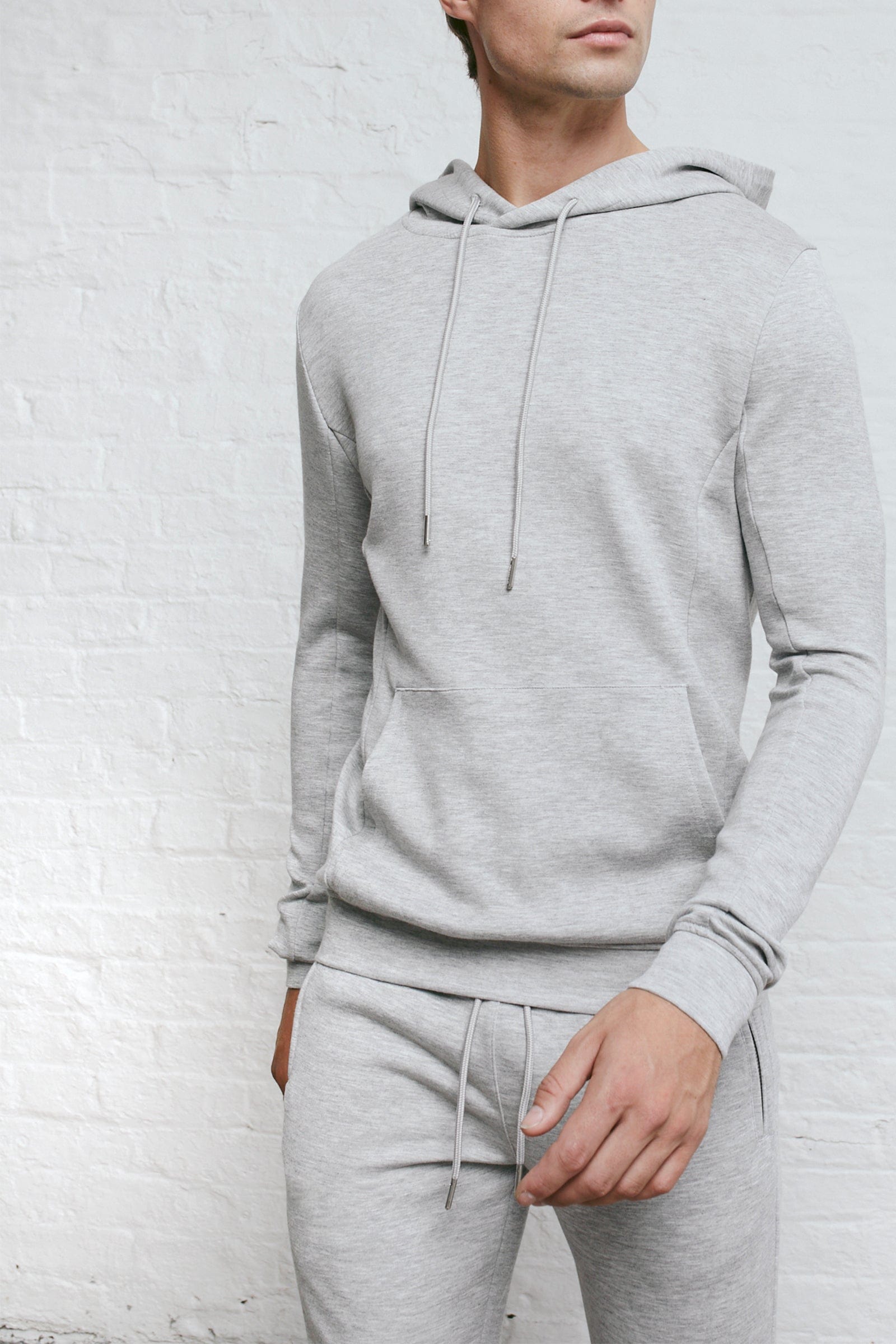 Luxe Hoodie - Grey Marl