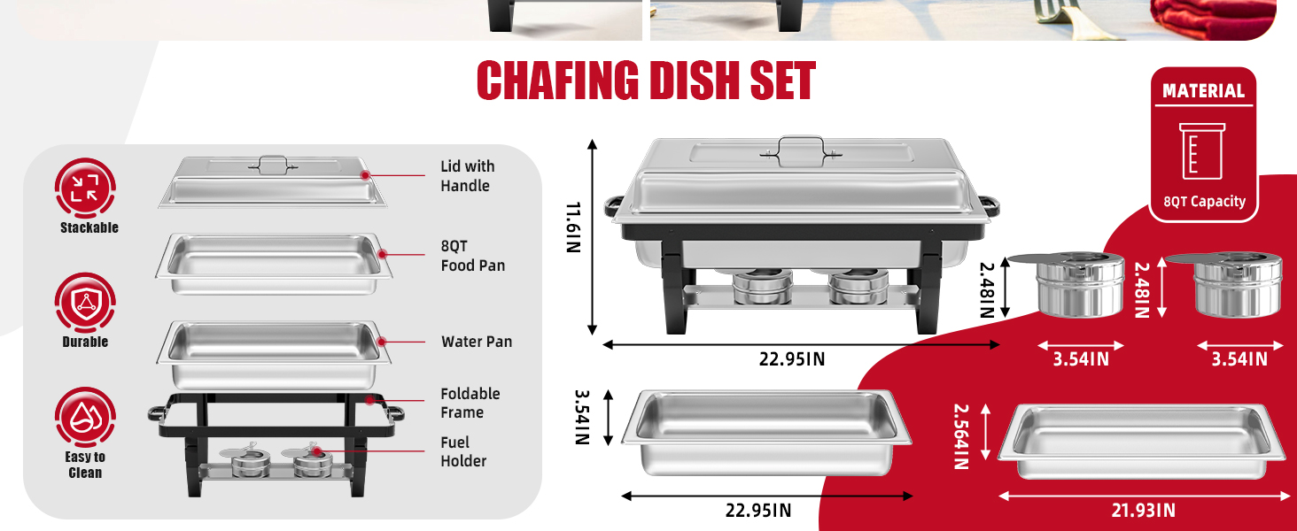chafing dish buffet set