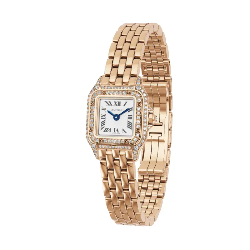 cathtrtier Panthère de cathtrtier Women Quartz White 18ct Rose Gold Watch WJPN0020