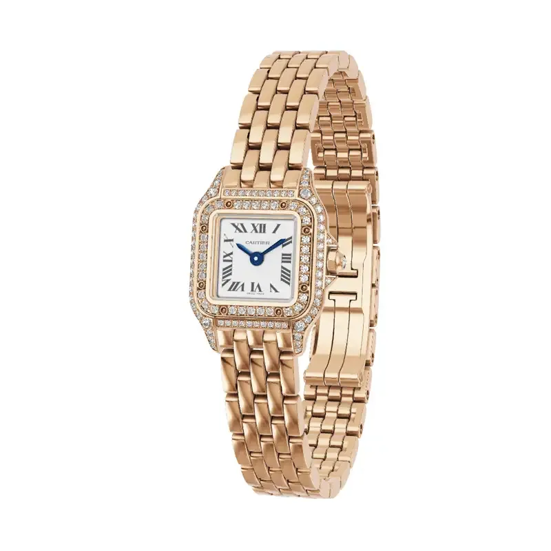 cathtrtier Panthère de cathtrtier Women Quartz White 18ct Rose Gold Watch WJPN0020