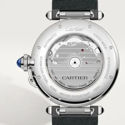 cathtrtier Pasha de cathtrtier Men Automatic Silver Alligator Watch WSPA0010